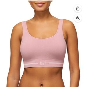 2 Pack Gap Seamless Cotton Comfort Bra Pink & Black 2XL